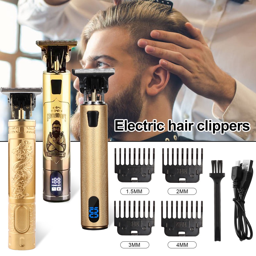 2022 USB Electric Hair Clippers Rechargeable Shaver Beard Trimmer Professional Men Hair Cutting Machine Beard Barber Hair Cut t9