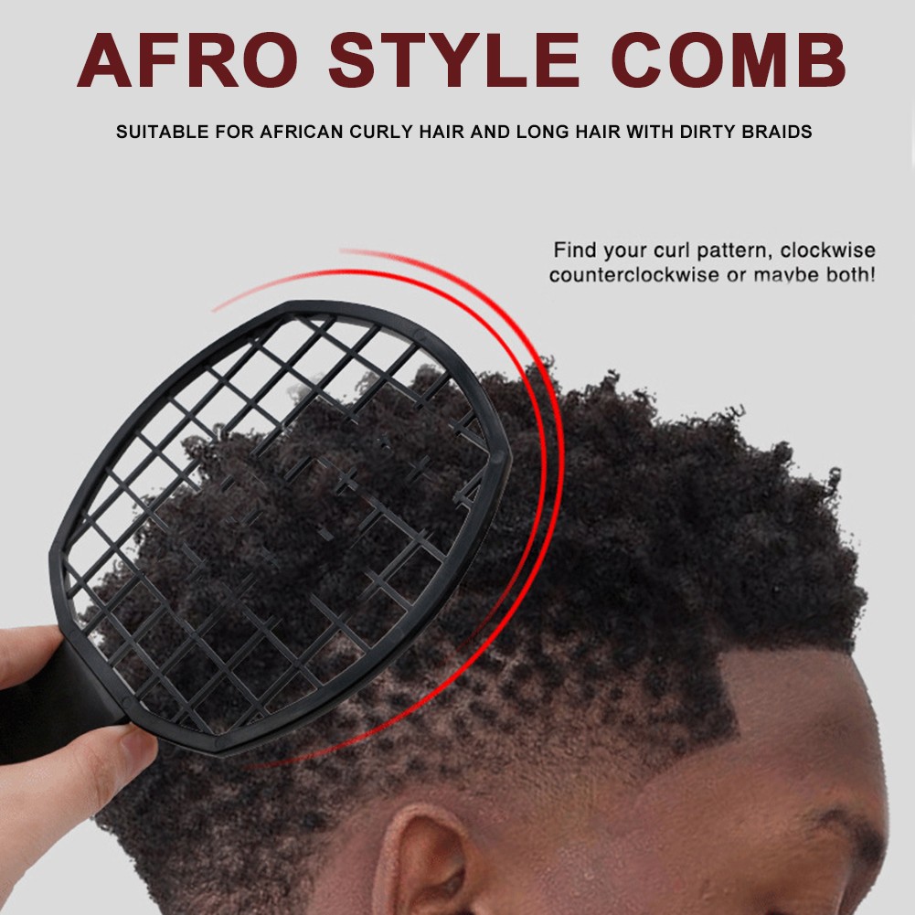 Men Women Double End Hair Twist Up Comb Professional Curly Afro Dirty Braid Comb Perm Twisted Hair Styling Tool