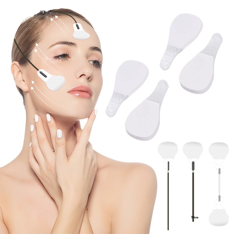 D2TA 60pcs/80pcs/120pcs Invisible Thin Face Stickers Set V-Shape Face Line Wrinkle Sagging Skin Care Lift Fast Chin Tape