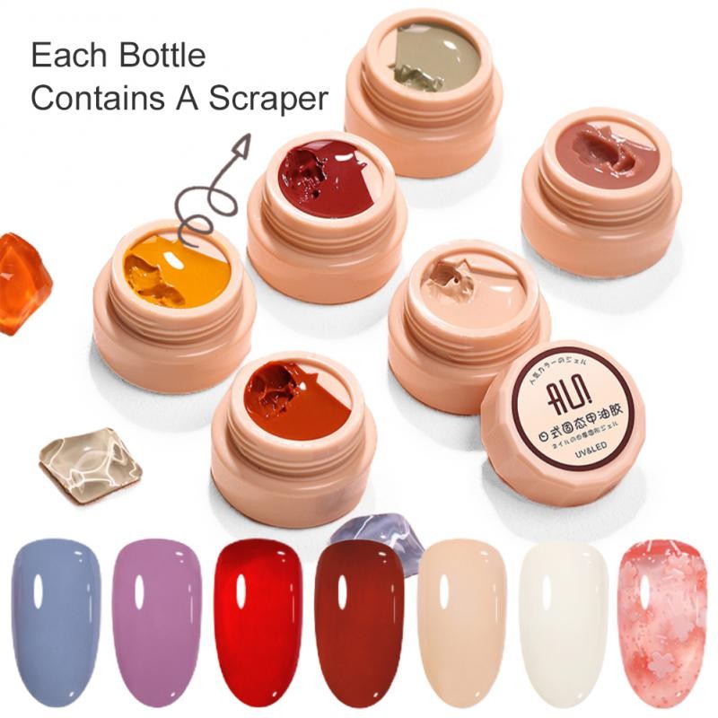 30 Solid Colors Nail Polish Painting Gel Super Texture Pure Color Full Coverage DIY Nail Art Designs Gel Nail Art Gel TSLM1