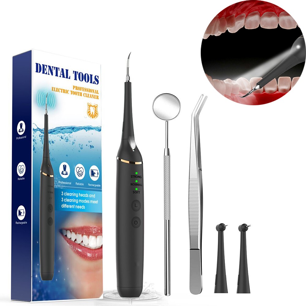 Electric Sonic Dental Scaler Oral Care Teeth Tartar Remover Teeth Whitening Plaque Stains Cleaner Dental Tool