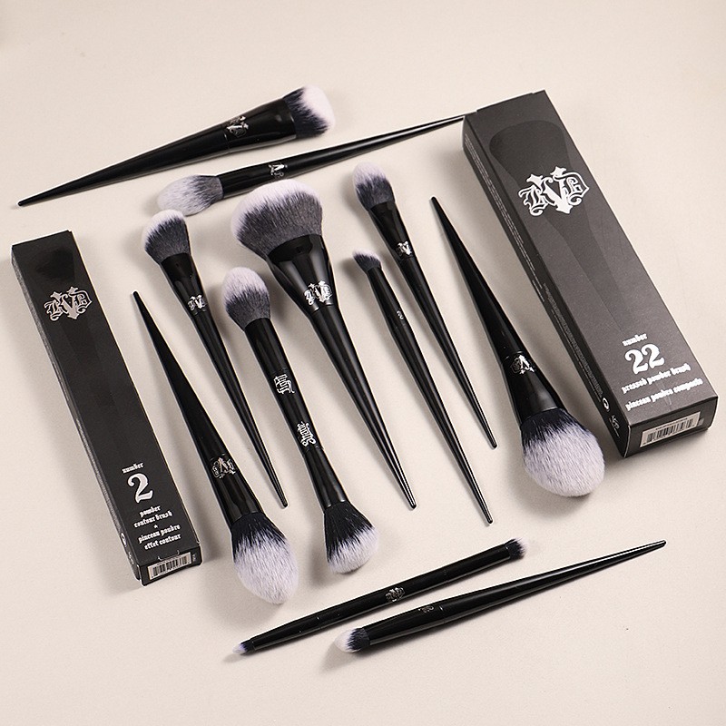 CFD 11 Makeup Brushes Set Powder Foundation Concealer Eye Shadow Blending Concealer Beauty Tools Soft Brush With Box