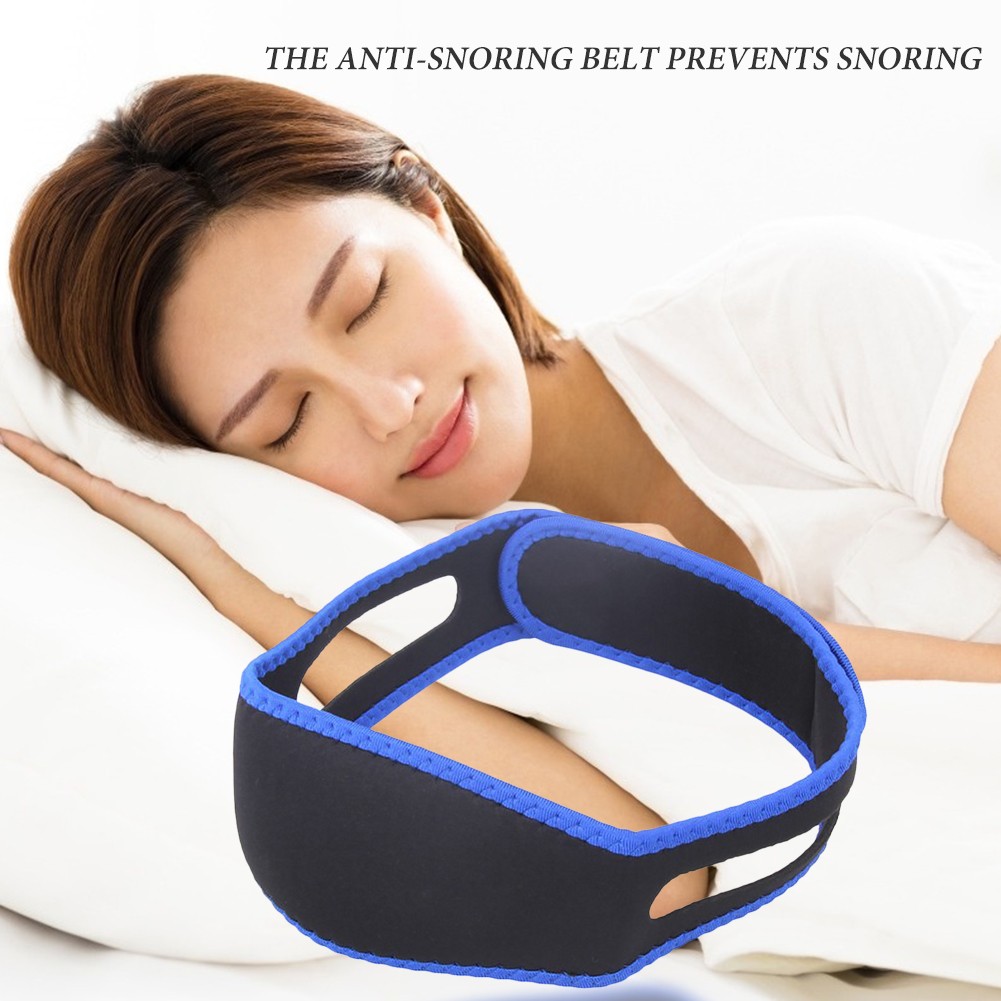 Anti Snoring Stop Snoring Chin Strap Comfortable Portability Carrier Apnea Belt Jaw Solution Sleep Support Belt