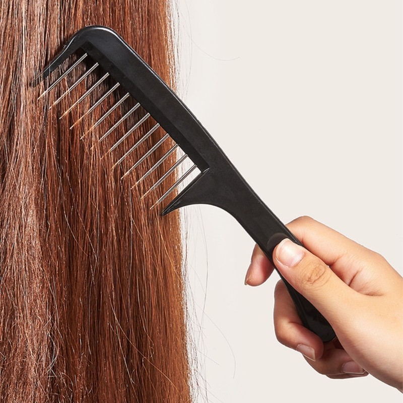 D2TA Wide Tooth Comb Detangling Hair Brush Barber Styling Comb For Women Anti-static