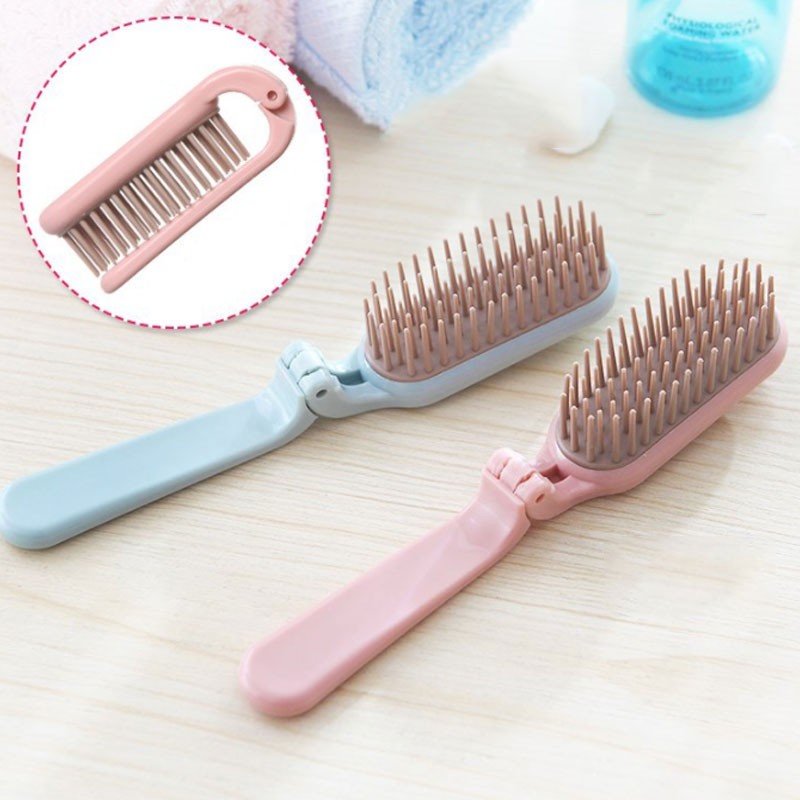 Foldable Hair Comb Portable Detangling Hair Brush Hair Brush Anti-static Head Massager Travel Combs Hair Styling Accessories