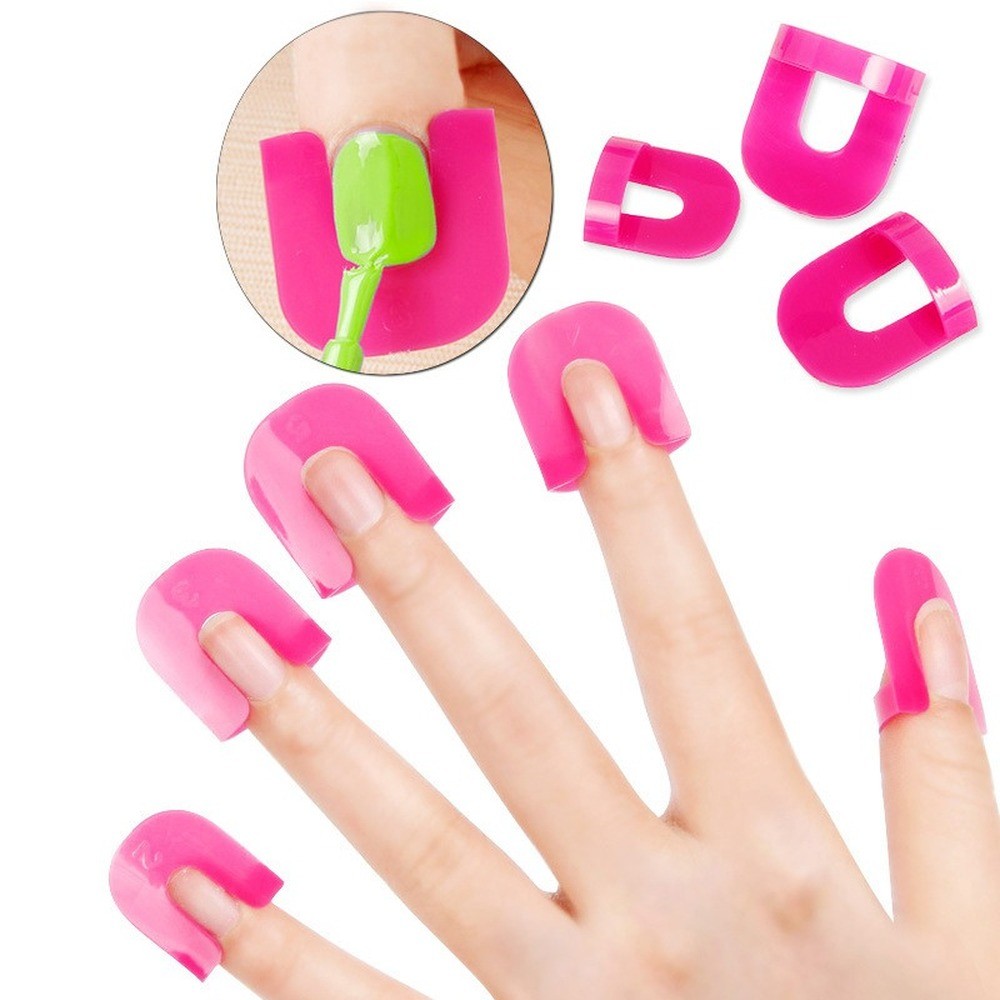 Nail Protector Cover Nail Manicure Tools for Finger Cover Nail Polish Shield Protector 10 Sizes Nail Polish Protector