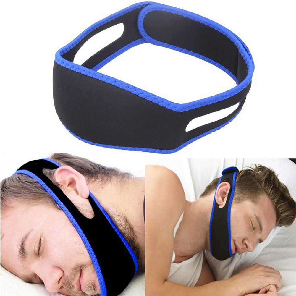 Anti Snoring Stop Snoring Chin Strap Apnea Jaw Strap Portability Comfortable Carrier Solution Sleep Support Belt