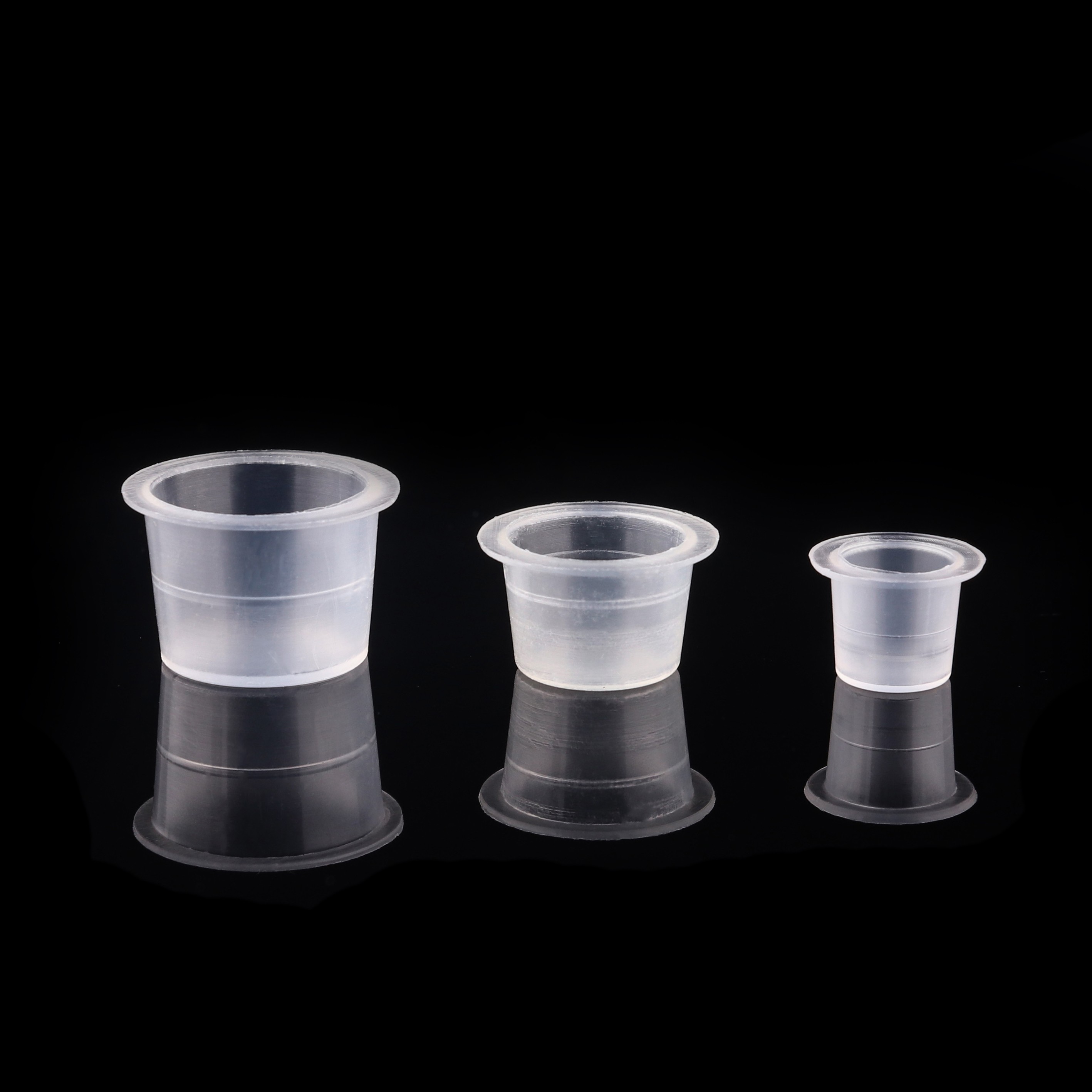 500pcs Tattoo Ink Cup Cover Newest Plastic Stand Permanent Makeup Container Tattoo Supplies M Size