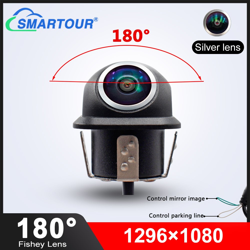 Smartour 1080P 180 Degree CCD Car Rear View Camera Auto Parking Monitor HD Night Vision Waterproof Universal Car Front Camera