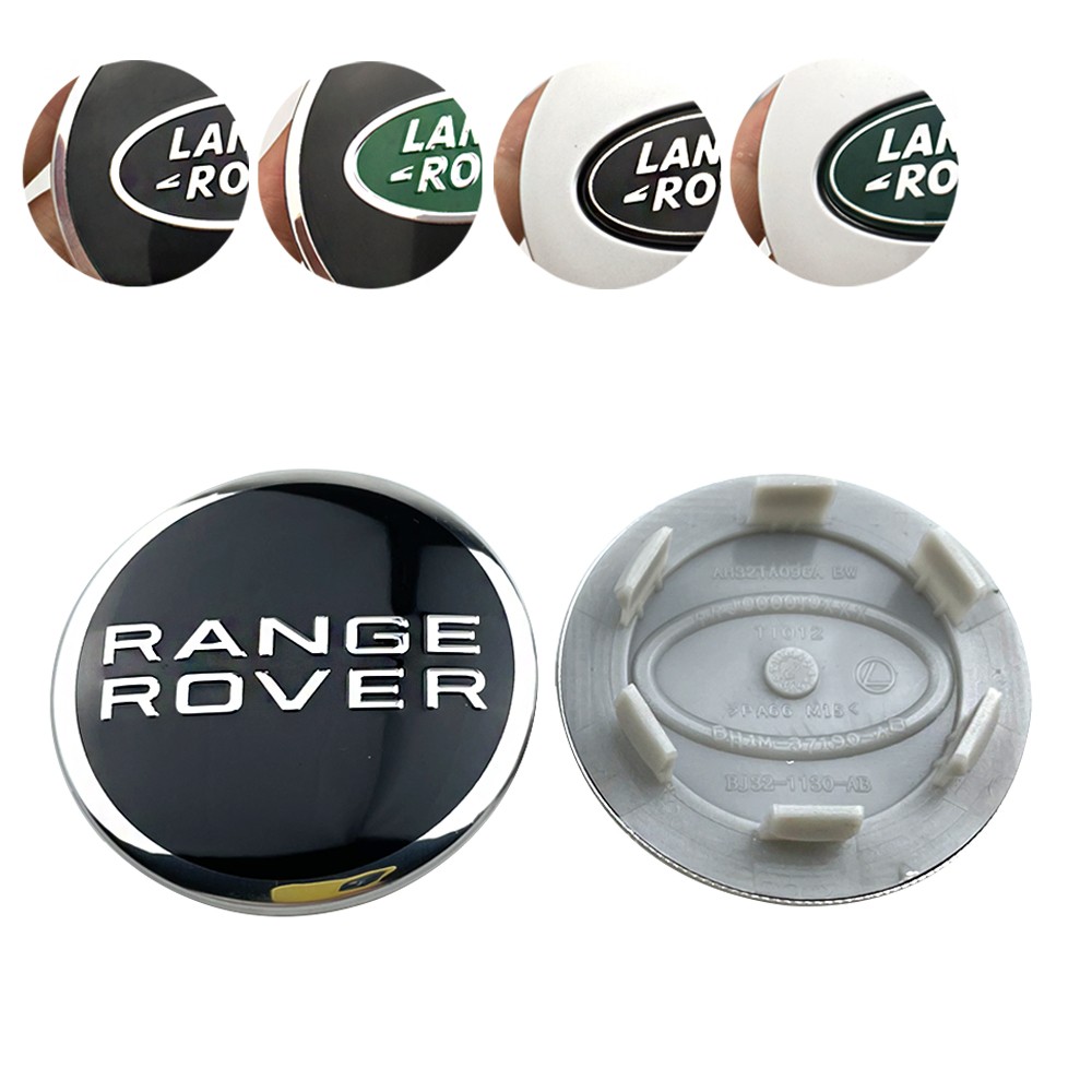 20pcs 62mm 63mm Green Wheel Center Hub Caps Emblem Cover for Land Rover Range Rover LR2 LR3 LR4 Range Land Rover Sport