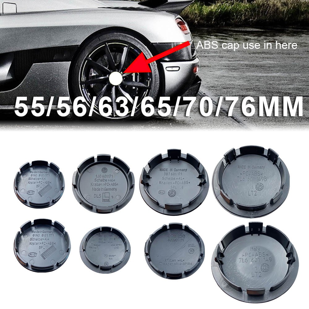 20pcs 55mm 56mm 65mm 70mm 76mm car wheel center caps car rim cover for vw styling 3B7601171