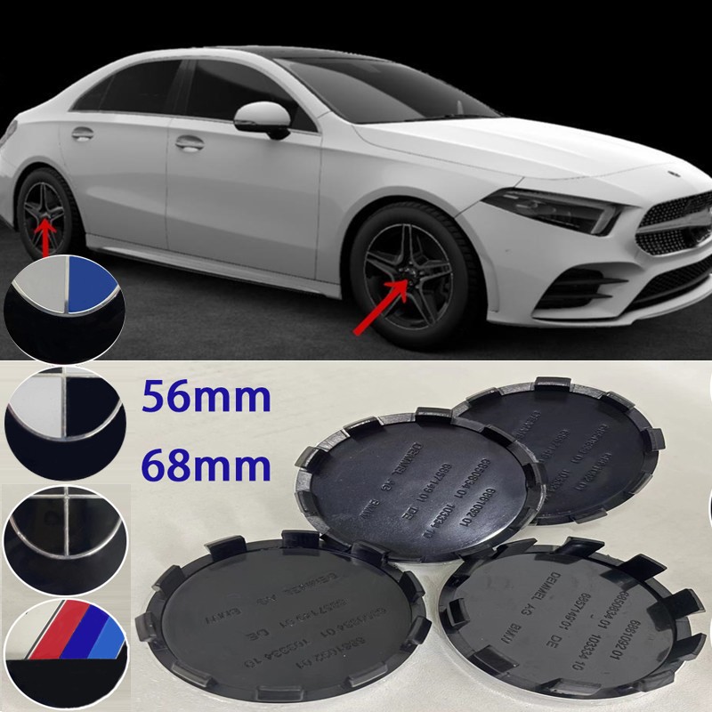 4 قطعة 68 مللي متر 56 مللي متر سيارة عجلة غطاء عجلة مركزي السيارات حافة يغطي ل BMW E46 E60 E36 E90 E53 E61 E93 E87 X1 X3 X5 X6 F30 F20 F10 G30