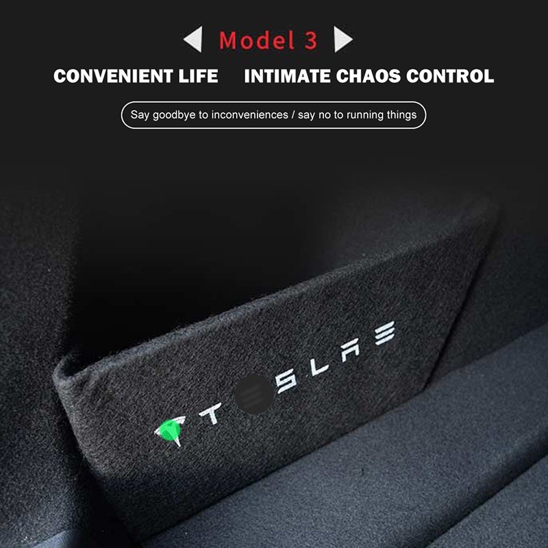 For Tesla Model 3 2021 Trunk Boot Baffle Parts Partition Car Tail Storage Baffle Hidden Storage Box For Model 3 Car Accessories