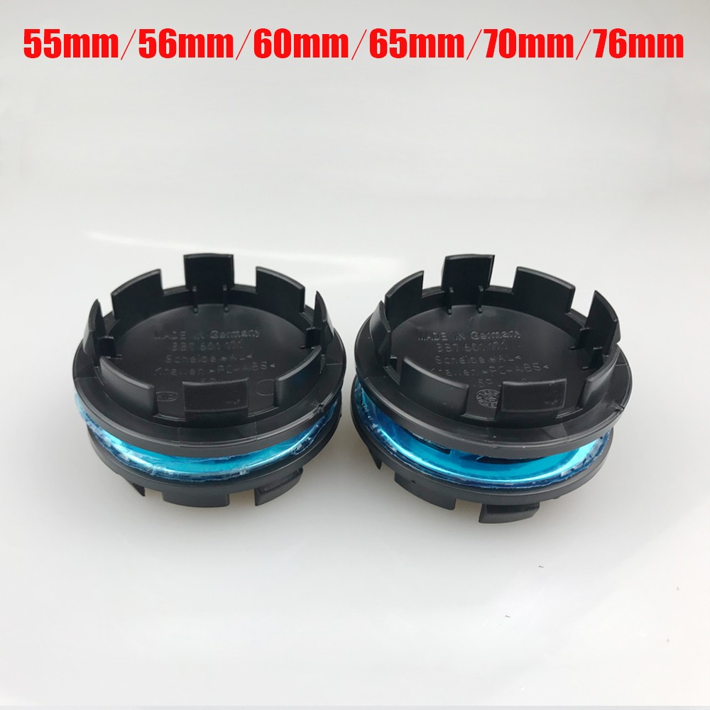 20pcs 55mm 56mm 60mm 65mm 70mm 76mm car-styling wheel center cap hub covers badge accessories for VW Jetta MK5 Golf Passat