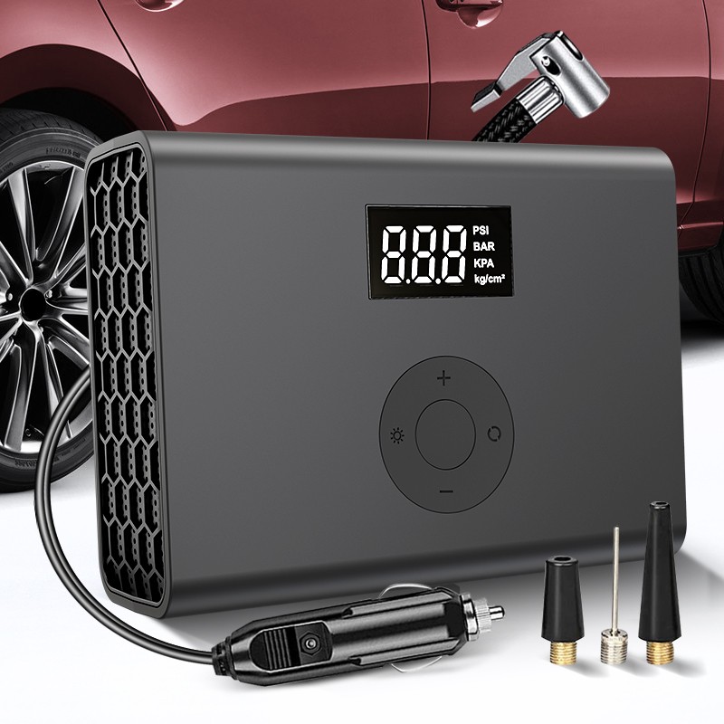 Smart Mini Car Air Pump DC12V Electric Air Compressor Digital Display Pressure Portable Tire Inflator for Motorcycle