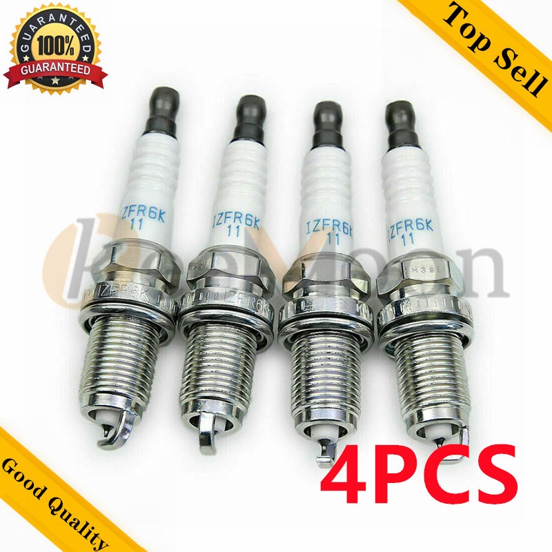 4pcs Iridium IZFR6K-11S IZFR6K11S 9807B-5617W For Honda Civic 1.8 1.8L 2006-2011 9807B5617W