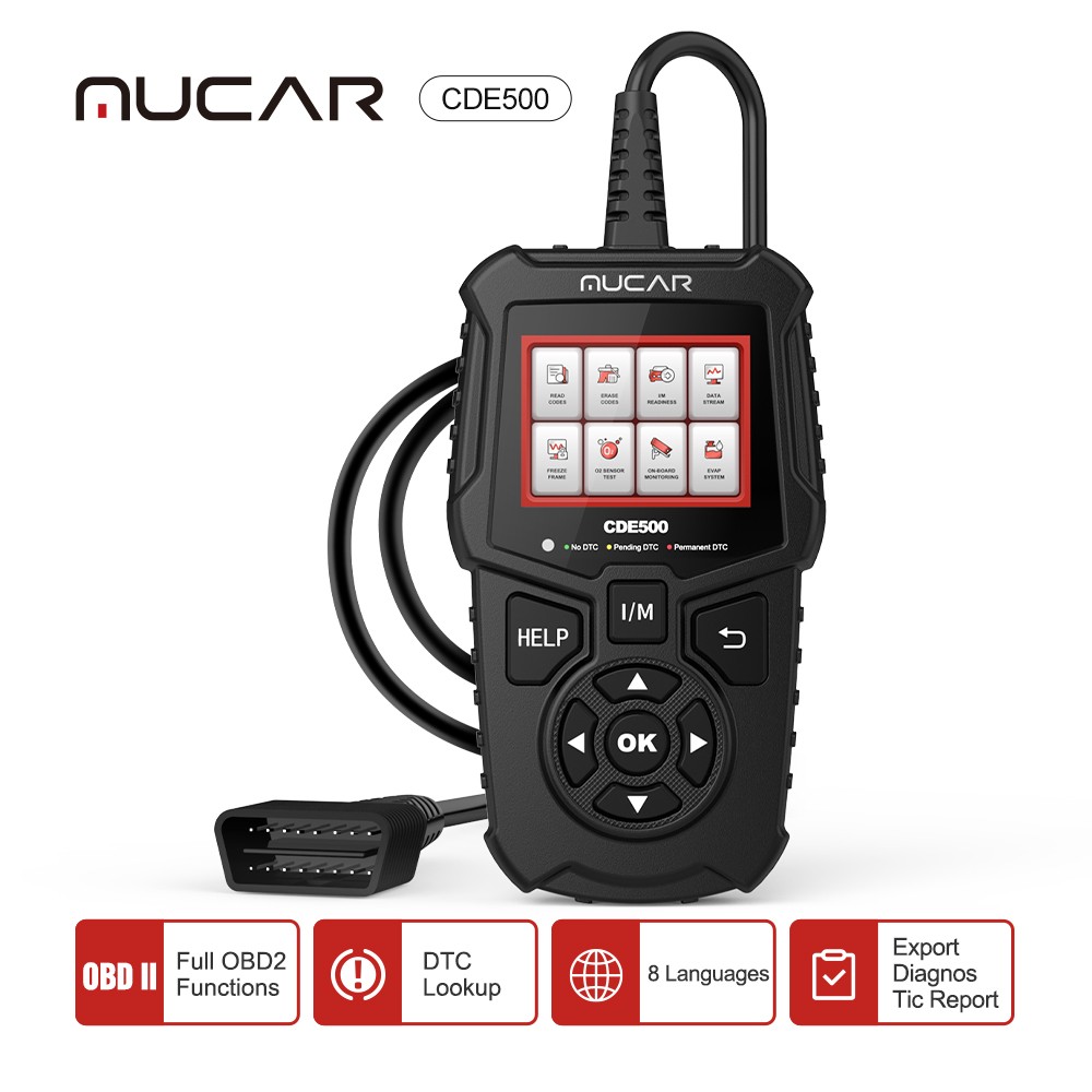 Mokar CDE500 Obd2 Automotive Scanner Full Obd 2 Function Diagnostic Tools Car Diagnostic Code Reader DTC Search PK THINKOBD 500