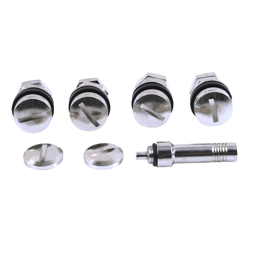 4pcs Stealth Flush Mount Car Tire Hidden Valve Stems