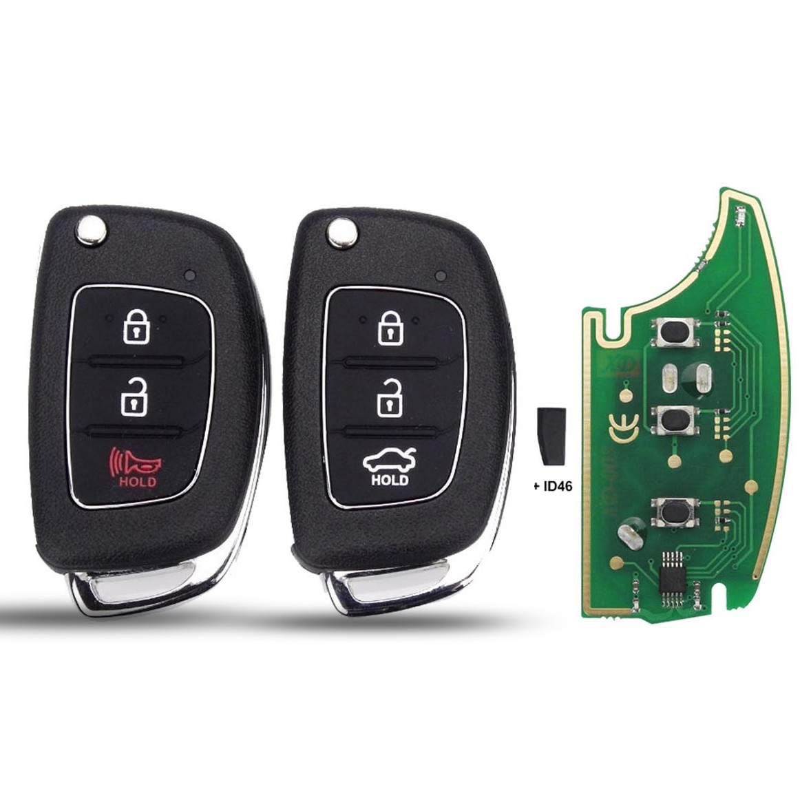 jingyuqin 3B 433Mhz With ID46 Car Key Control Board For Hyundai Solaris Accent Tucson L10 L20 L30 Kia Rio Ceed