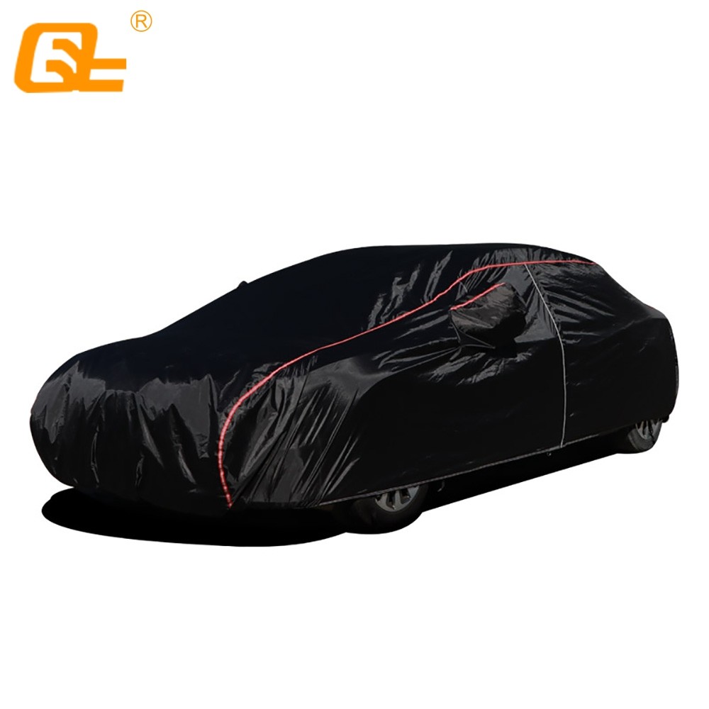 210T Universal Covers Whole Car Outdoor Block Sun Snow Rain Dust Frost Wind And Leaves Black Fit Suv Sedan Hatchback