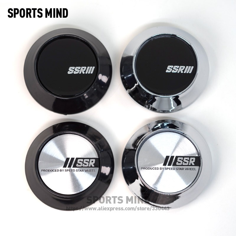 4pcs/lot 68mm Car Wheel Center Hub Caps for SSR Logo Emblem CE28 Rim TE37 Tokyo Time Attack