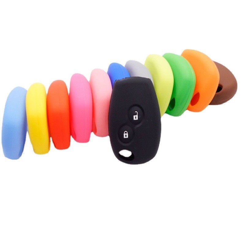 Silicone Car Key Cover Case For Renault 2 Buttons Kangoo Dacia Scenic Megane Sandero Captur Twingo Modus Remote Key Cover