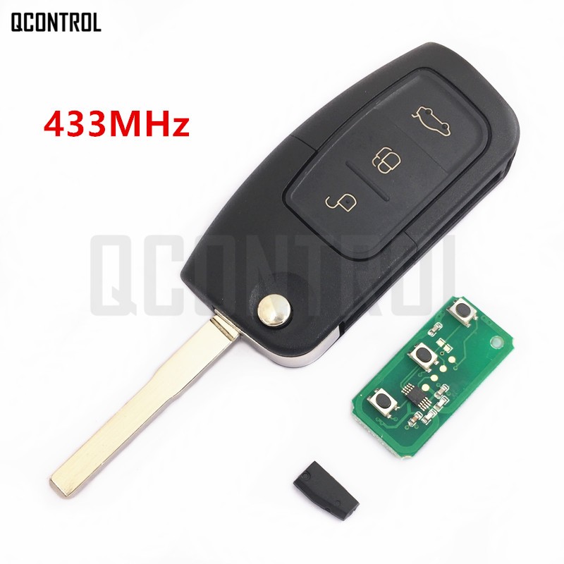 QCONTROL - Remote Control Car Key, Remote Control Key for Ford Focus Fusion, Mondeo, Fiesta, Galaxy HU101