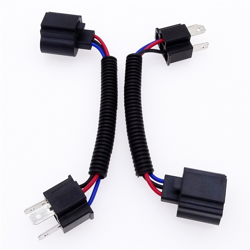 1 Pair Harness Headlight Adapter Converter Wire Connector Cable for H4 Male to H13 Car USB Socket Auto Wire Pigtail Auto Parts