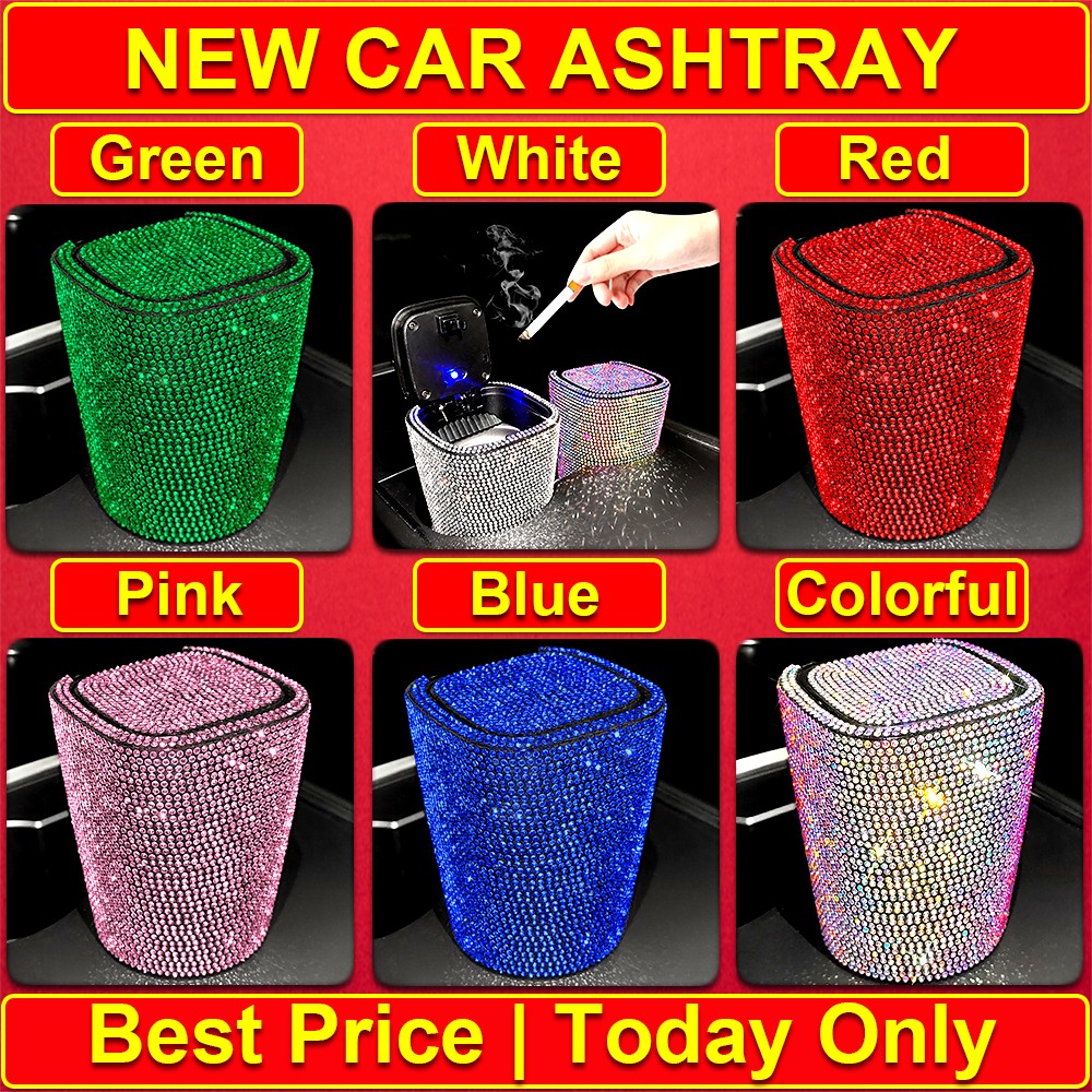 Bling Car Ashtray Portable Ashtray For Car Ashtray Ash Ashtray Car Ashtray With LED Light Indicator For Outdoor Car