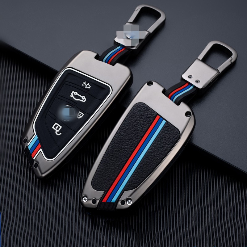 Metal Car Key Case Cover Full Fluorescent Car Key Cover For BMW F30 G30 X1 X3 X4 X5 F15 F16 G11 F48 F39 520 320i Car Accessories