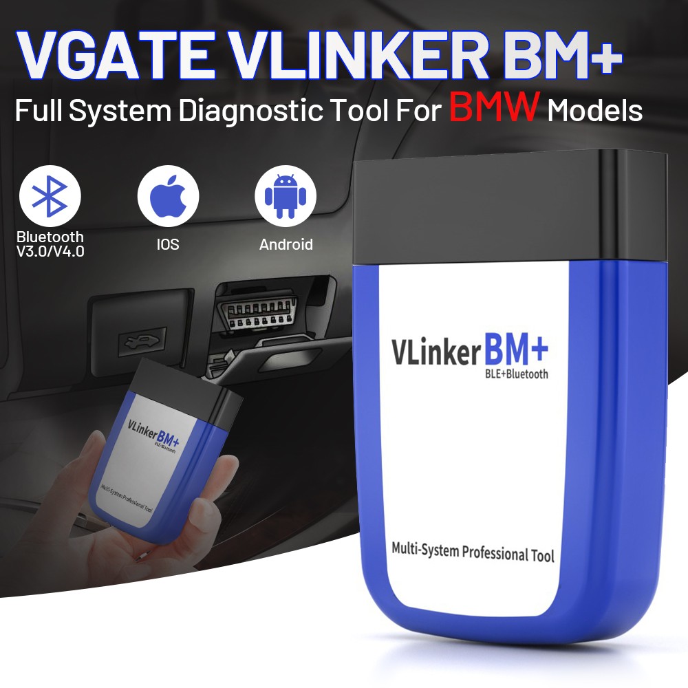 Vgate vLinker BM+ELM327 V2.2 Bluetooth 4.0 WiFi for BMW Scanner OBD 2 OBD2 Car Diagnostic Auto Tool ELM 327 ODB2 for BMW