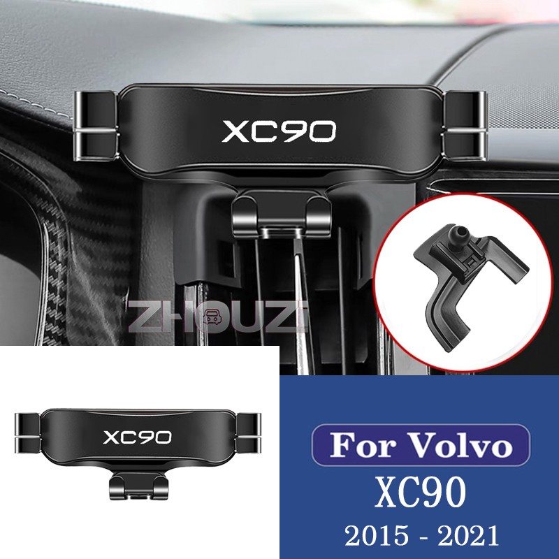 Car Mobile Phone Holder Air Vent Outlet Clip Holder GPS Gravity Navigation Bracket For Volvo XC90 2015-2021 Car Accessories