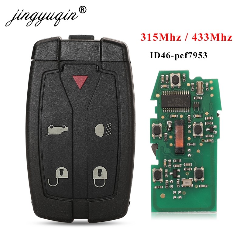 jingyuqin Land Rover Freelander 2 Smart Remote Control Car Key 315Mhz /433Mhz 5 Button With Small Uncut Blade