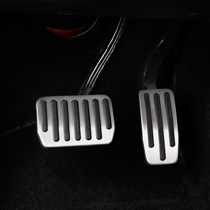 For Tesla Model 3 Y 2021 Accessories Model 3 Aluminum Alloy Accelerator Brake Comfort Pedal Car Foot Pedal Covers Three