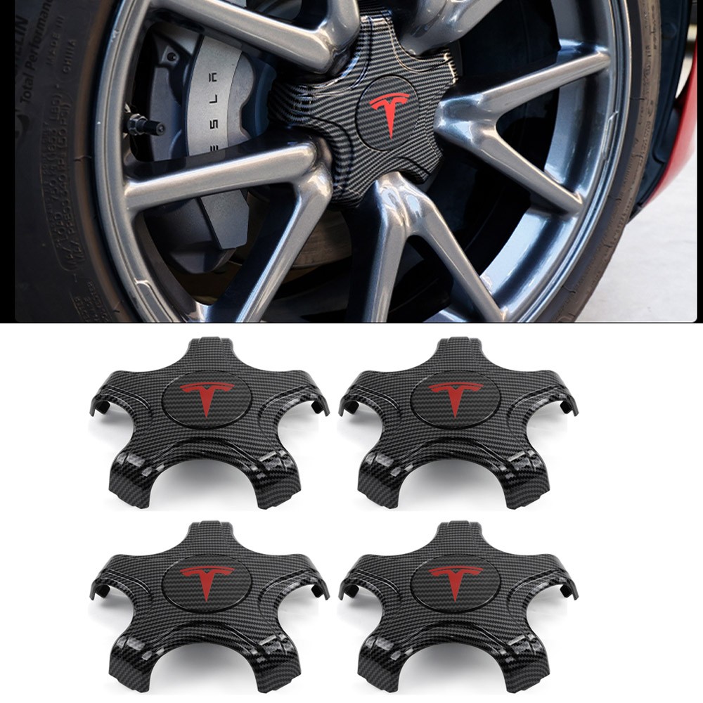 4pcs/set Wheel Center Wheel Cap Cover Center Rim Cap For Tesla Model 3S X