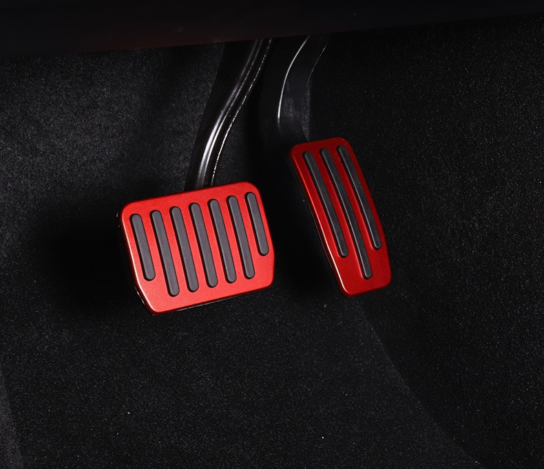 Non-slip Accelerator Brake Pedal Cover Set Brake Pedal Pedal Pad Pedal Cover Set for Tesla Model 3 Y 2021 Accessories