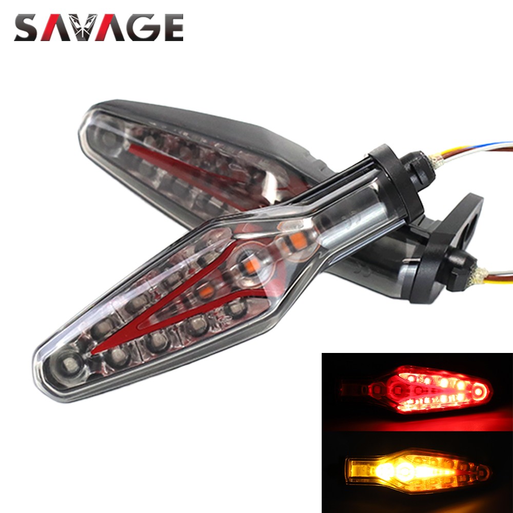 LED بدوره إشارة الفرامل الخلفية مصابيح لسيارة BMW R1250GS ADV S1000RR S1000XR S1000R M1000RR S 1000 RR XR مؤشر دراجة نارية مصباح