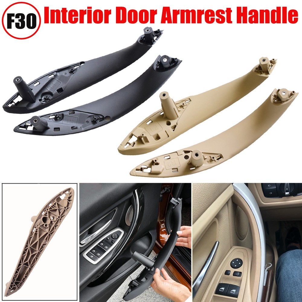 Black Front Left / Right Car Interior Door Handle Trim Pull Grab Panel Handle For BMW F30 F80 F31 F32 F34 F35 Interior Door Handles