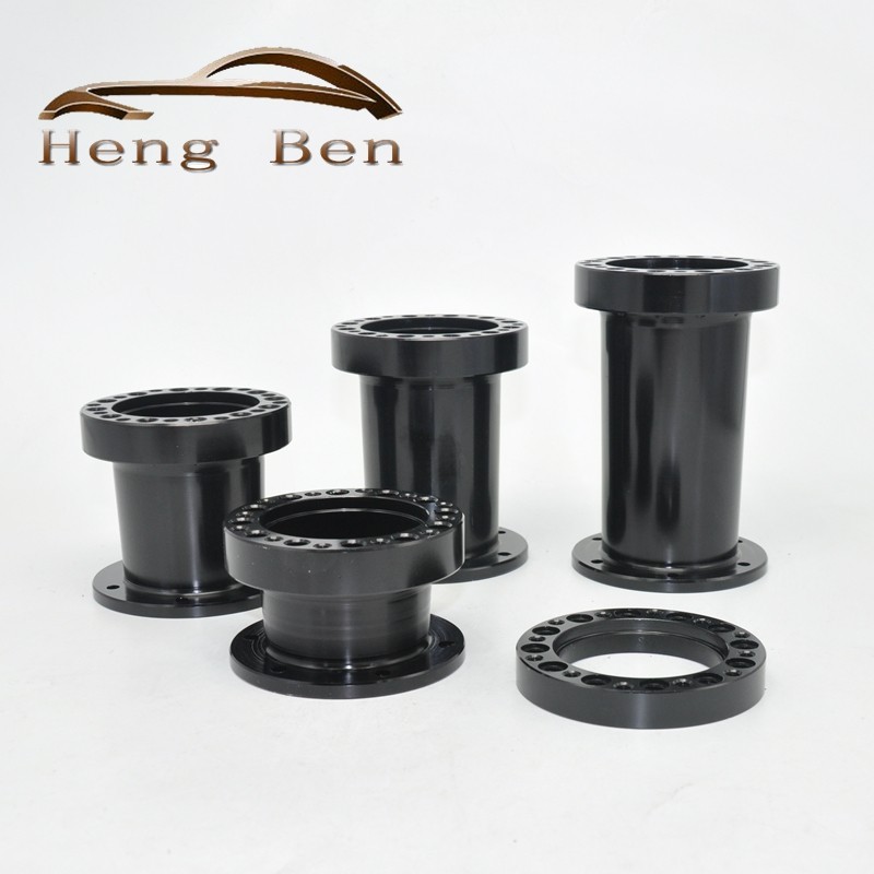 Universal Steering Wheel Hub Spacer 13mm 51mm 76mm 101mm 128mm Steering Wheel Hub Boss Kit Adapter Spacer Black