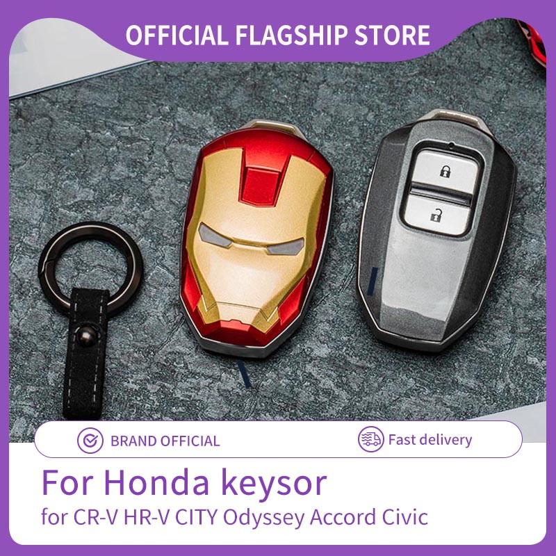 Suitable for Honda CR-V HR-V City Odyssey Accord Civic Iron Man Key Bag Modification Metal Key