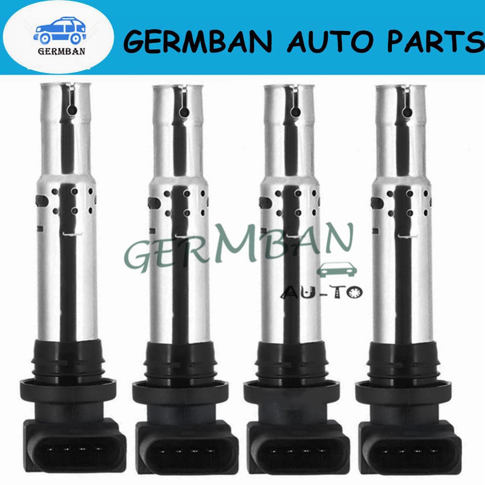 4pcs 036905715F 036905715A 036905715C Ignition Coil for VW Golf Jetta Caddy Beetle Polo audio 1 A3 A1 1.4 1.6FSI Skoda Leon Ibiza