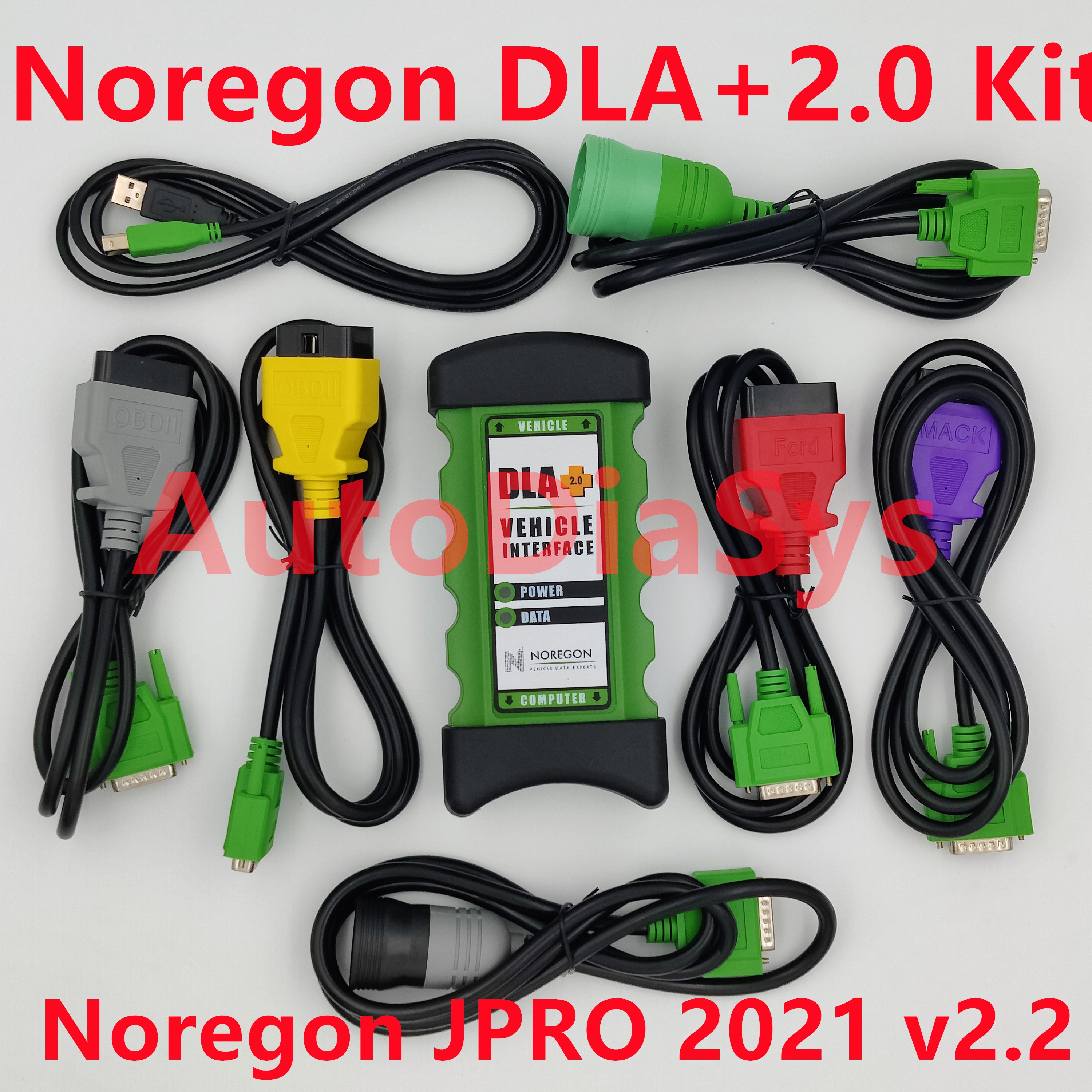 2022 V1 Noregon JPRO DLA+ 2.0 2021 V3.1 Interface Diesel Heavy Vehicle Truck Scanner Fleet Diagnostic Tool