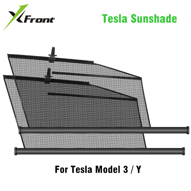 Side Window Sunshade For Tesla Model 3/Y Sunshade Car Curtain Heat Insulation Mesh Sun Visor Summer Protection Accessories