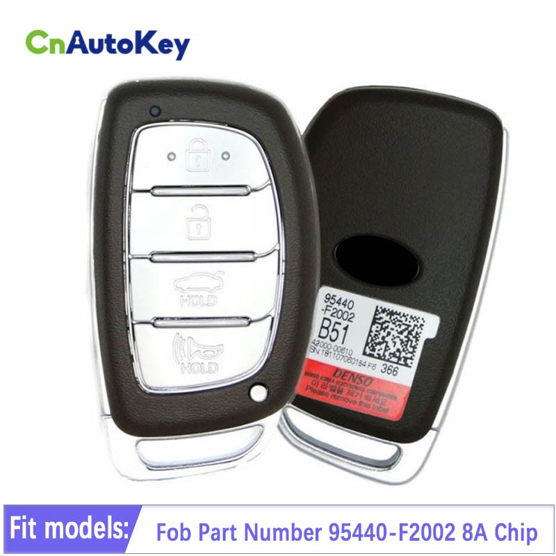 CN020220 95440-F2002 For Hyundai Elantra Sedan 2020 4DR Smart Remote Key Fob 433MHZ 8A Keyless Go Chip