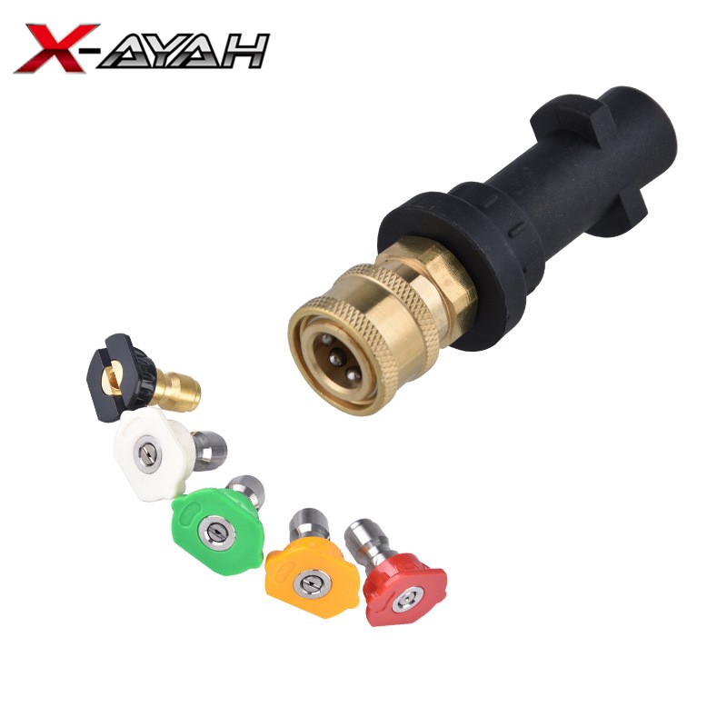 water spray nozzle car accessories high pressure washer quick adapter for karcher k2k3k4k5k6k7 nozzle for spray gun car wash water