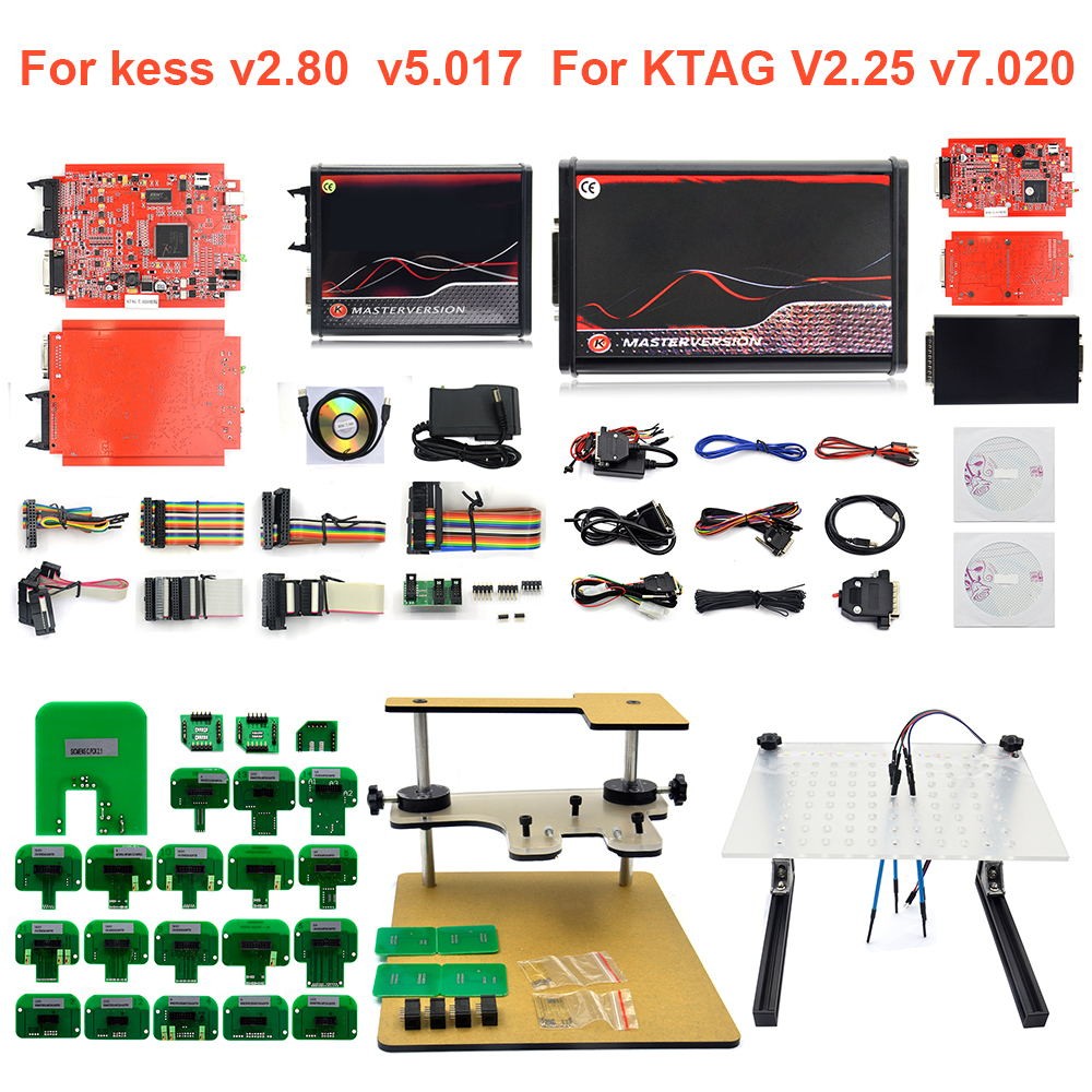 2022 KESS KTAG 2.80 EU Red KTAG V7.020 4 LED 2.25 SW Online KESS V5.017 K-TAG 7.020 Master KESS 5.017 OBD2 Tuning ECU Programmer