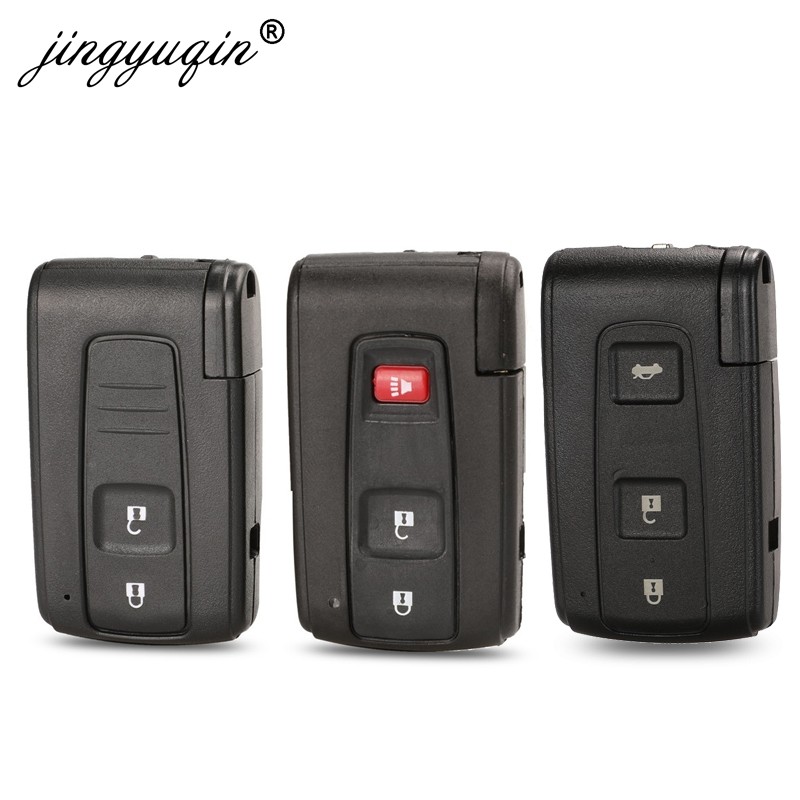 jingyuqin 5pcs/lot 2/3 Button Remote Key Shell For Toyota Prius Corolla Verso + TOY43 Insert Key Blade Replacement Case