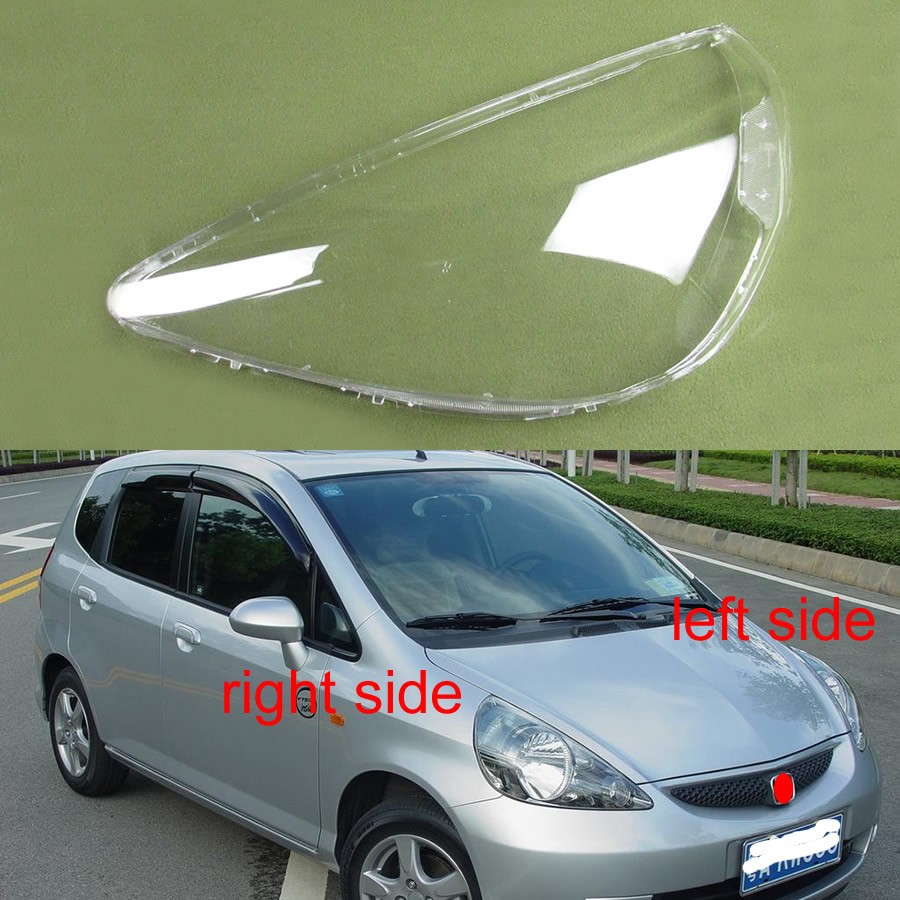 Clear Glass Headlight Cover Headlight Cover For Honda Fit Jazz Hatchback 2003 2004 2005 2006 2007