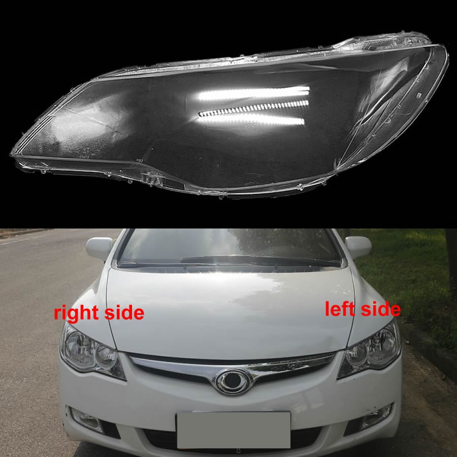 For Honda Ciimo 2012-2015 Front Headlamp Cover Lampshade Lamp Shade Headlight Shell Lens Plexiglass Replace Original Lampshade