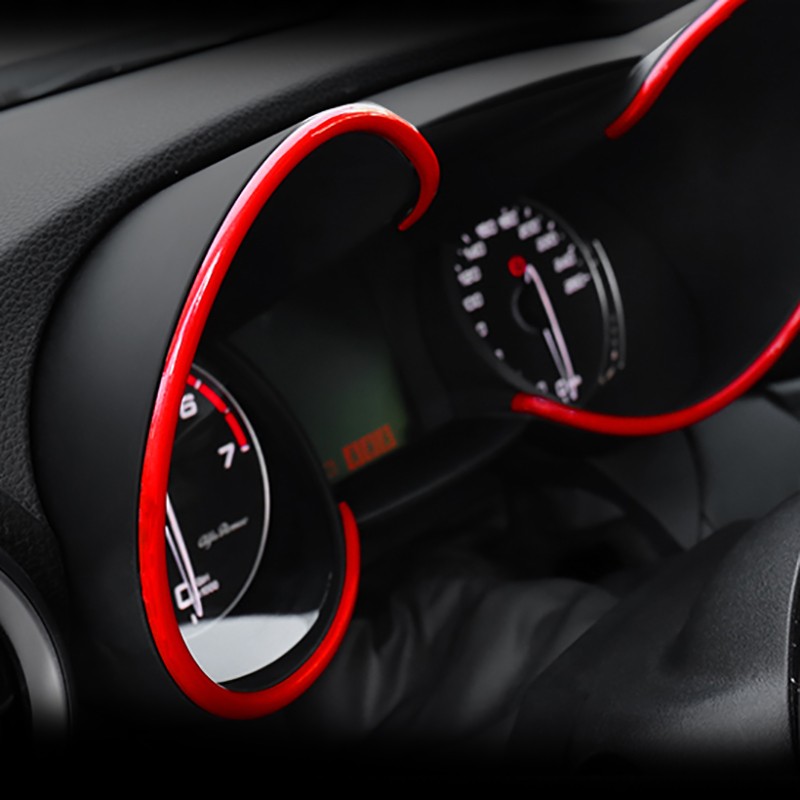 For Alfa Romeo Giulia Car Dashboard Speed ​​Decoration Ring Modification Interior Accessories